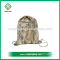 Heavy Duty Drawstring Backpack in Digital Camouflage Army Military Sack